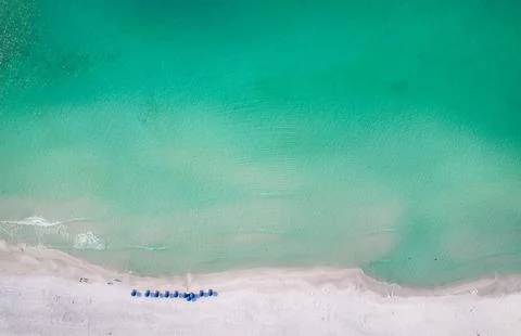 Umbrellas on the Coast Foto stock