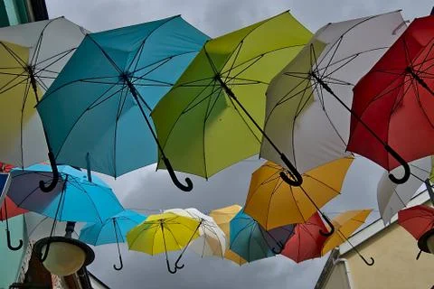 Umbrellas in Dublin Stock Photos