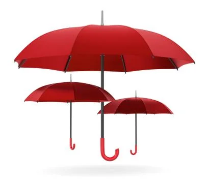 Umbrellas Stockillustratie