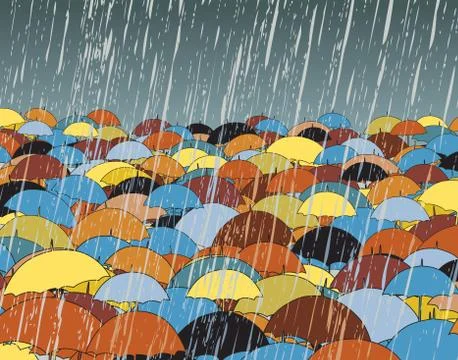 Umbrellas Stock-Illustration