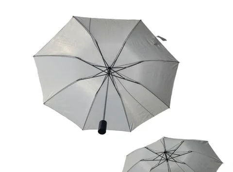 Umbrellas isolated on white background Stockfoto's
