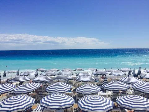 Umbrella's in Nice Stock Photos