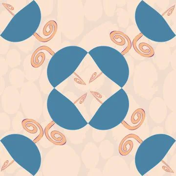 Umbrellas ornament Stock Illustration