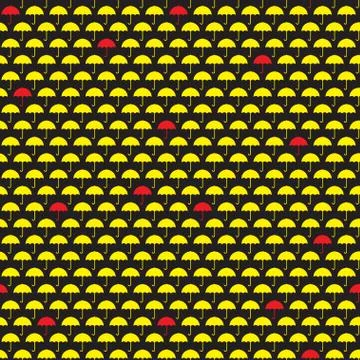 Umbrellas seamless pattern Stock Illustration