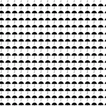 Umbrellas seamless pattern Stock Illustration