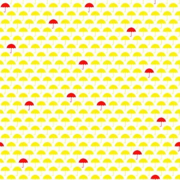 Umbrellas seamless pattern Stock Illustration