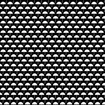 Umbrellas seamless pattern Stock Illustration