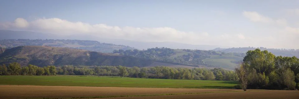 Umbria panoramic Stock Photos