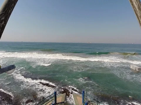 Umhlanga Beach Stock Footage 76348895