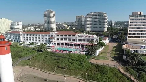 Umhlanga beach front Stock Footage 76347851