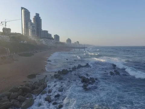 Umhlanga beach views Stock Footage 76212432
