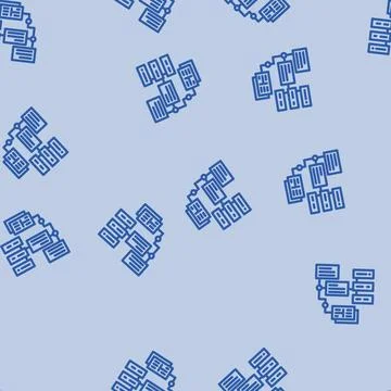Uml diagrams analyst line vector seamless pattern Illustrazione stock