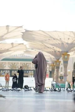 Umrah pilgrims Stockfoto's