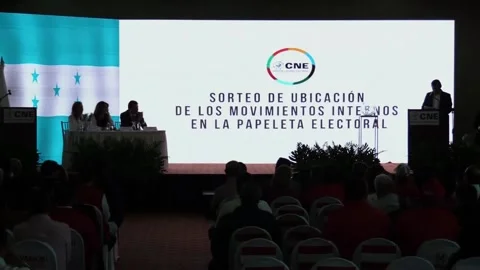 UN coordinator in Honduras urges to avoid political violence in the campaign, Te Video stock 298019462