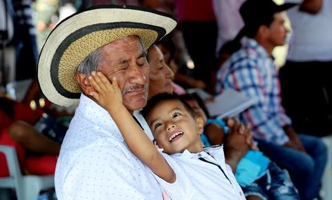 UN General Secretary praises commitment to peace in Colombia, Mesetas - 14 Jan 2 写真素材