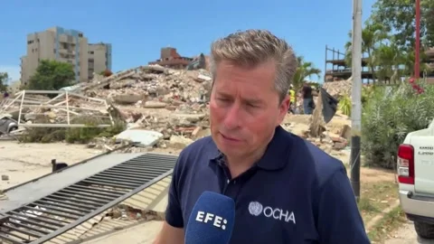 UN humanitarian chief calls for easing sanctions on Venezuela to avoid hindering Stock Footage 339031960