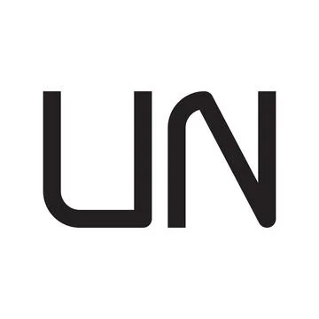 Un initial letter vector logo icon Ilustração Stock