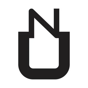 Un initial letter vector logo Stock Illustration