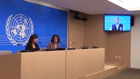 UN: Israel cannot target non-combatant Hezbollah members, GENEVA, CH - 24 Sep 20 Stock Footage 285518997