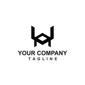 UN, NU, VN, NV initials geometric logo and vector icon Illustrazione stock