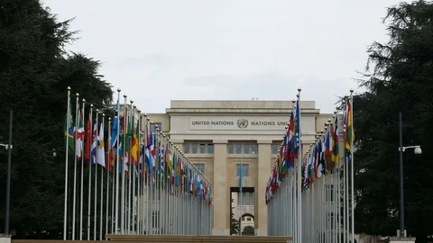 UN office at Geneva Stock Footage 73447693