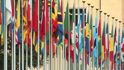 UN office at Geneva Stock Footage 113677417