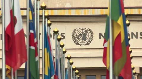 UN office at Geneva Stock Footage 113677449