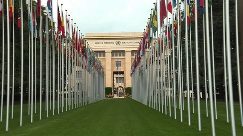 UN office at Geneva Stock Footage 113677594