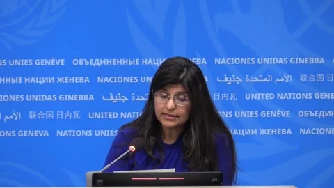 UN urges investigation into attack Minab school, GENEVA, CH - 03 Mar 2026 Video stock 330059961