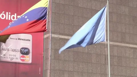 The UN as Venezuela's executor, a blank plan with an uncertain future, Caracas,  Stock Footage 224541807