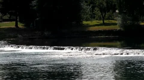 Una river, Bihac, Bosnia and Herzegovina Stock Footage
