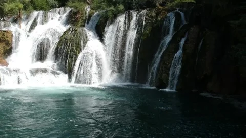 Una Waterfall Stock Footage 274393967