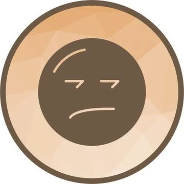 Unamused Face icon vector image. Stock Illustration