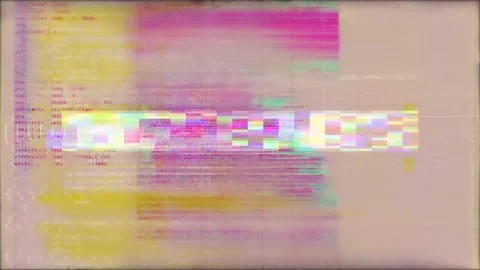 UNAUTHORIZED ACCESS Cyber Glitch Backgrounds Hacking Effect And Data Distort Stock Footage 328199635