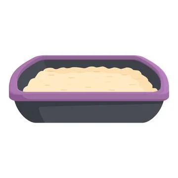 Unbaked loaf of bread in baking tin Stock Illustration