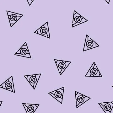 Unbalanced diet line vector seamless pattern Stock Illustration