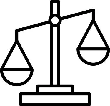 Unbalanced Line Icon Design Stock Illustration