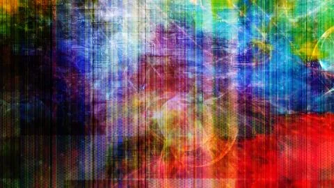 Unbelievable Rainbow Motion Effect and Spectrum of Colors Stock Illustration