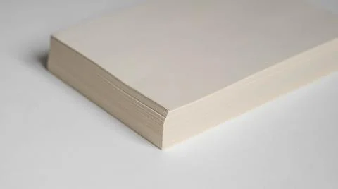 Unbleached printer paper ,paper without white pigment Stock Photos
