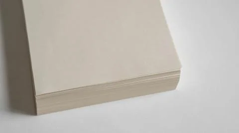Unbleached printer paper ,paper without white pigment Stock Photos