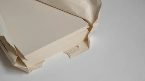 Unbleached printer paper ,paper without white pigment Stock Photos