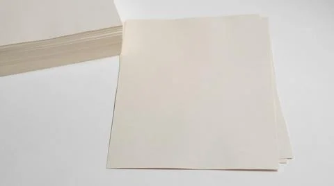 Unbleached printer paper ,paper without white pigment Stock Photos