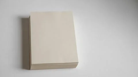 Unbleached printer paper ,paper without white pigment Stock Photos