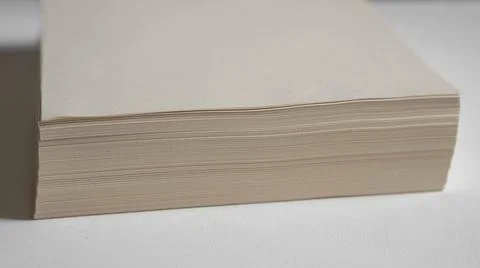 Unbleached printer paper ,paper without white pigment Stock Photos
