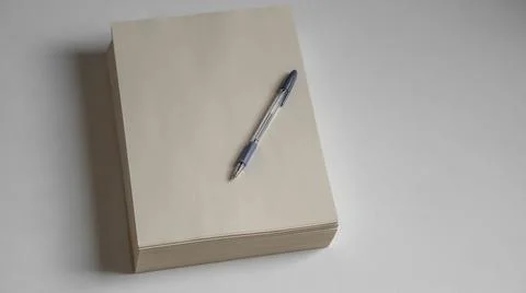 Unbleached printer paper ,paper without white pigment Stock Photos