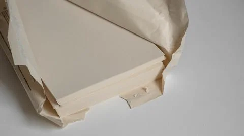 Unbleached printer paper ,paper without white pigment Stock Photos