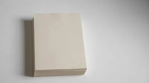 Unbleached printer paper ,paper without white pigment Stock Photos