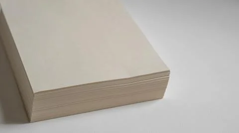 Unbleached printer paper ,paper without white pigment Stock Photos