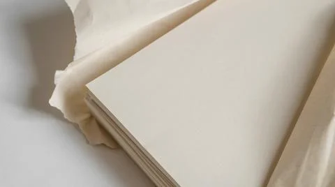 Unbleached printer paper ,paper without white pigment Stock Photos