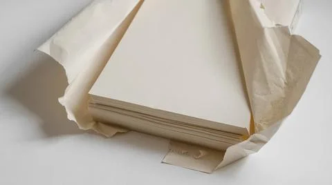 Unbleached printer paper ,paper without white pigment Stock Photos